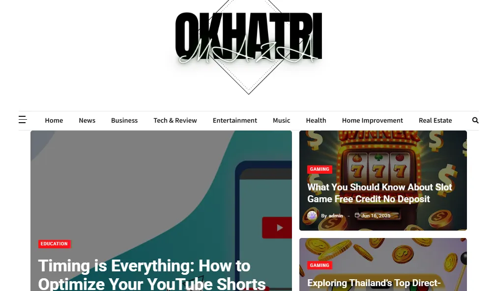 Publish Guest Post on okhatrimaza.net