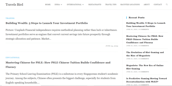 Publish Guest Post on travelsbird.com