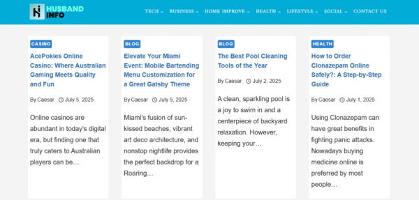 Publish Guest Post on husbandinfo.com
